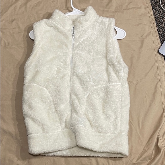 Champion Jackets & Blazers - Champion Cream Fuzzy Vest